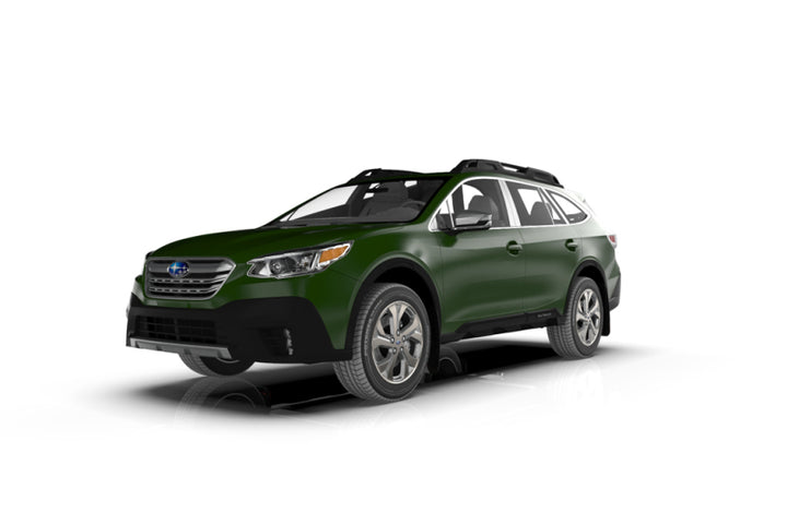 Rally Armor 20-25 Subaru Outback Black UR Mud Flap w/Grey Logo - Bull Strap