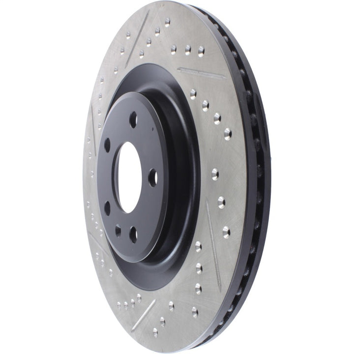 StopTech Slotted & Drilled Sport Brake Rotor - Bull Strap