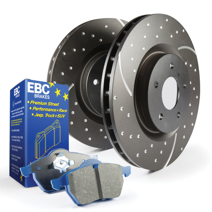 EBC S6 Kits Bluestuff Pads and GD Rotors - Bull Strap