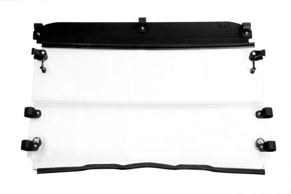 Seizmik 03-23 Polaris 570-800 Ranger Full-Size - 1.75 in. Versa-Fold Windshield - UV Resistant - Bull Strap