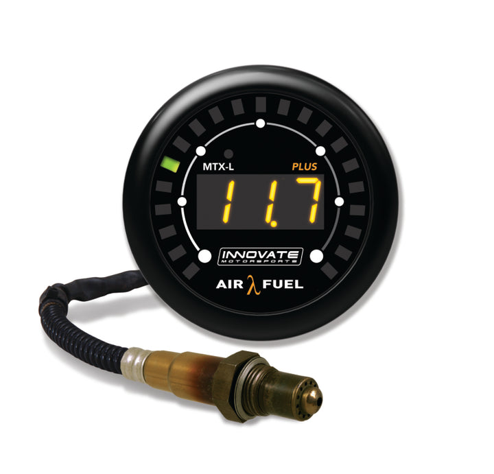 Innovate MTX-L PLUS Digital Air/Fuel Ratio Gauge Kit 3ft w/O2 Sensor - Bull Strap
