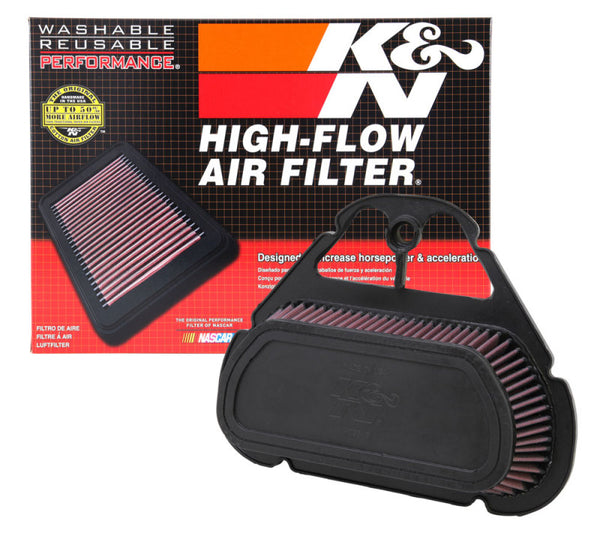 K&N 99-05 Yamaha YZF R6 599 / 06-09 YZF R6S 599 Replacement Air Filter - Bull Strap