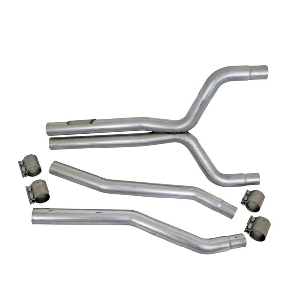 BBK 10-15 Camaro LS3 High Flow After Cat X Pipe - 2-3/4 - Bull Strap
