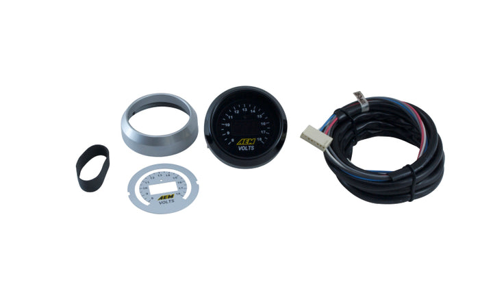 AEM 52mm Voltmeter Digital Gauge - Bull Strap