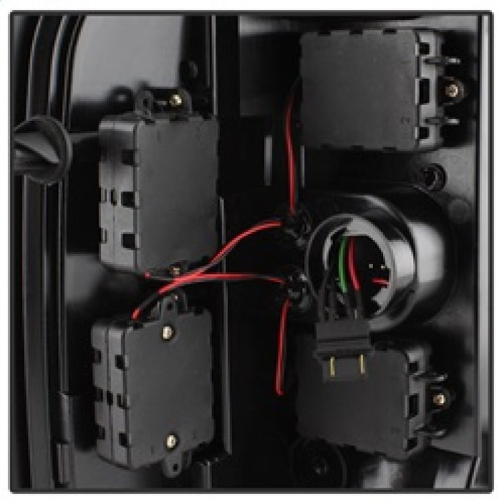 Spyder 07-13 Silverado (Will Not Work w/2010 921 Bulb)V3 Tail Lights Blk Smk ALT-YD-CS07V3-LBLED-BSM - Bull Strap