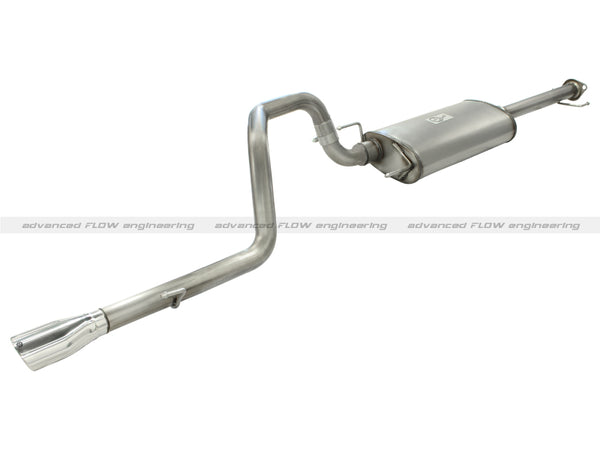 aFe MachFORCE XP Cat-Back 05-09 Lexus GX470 V8 4.7L 409SS w/ Oval Polished Tips Exhaust System - Bull Strap
