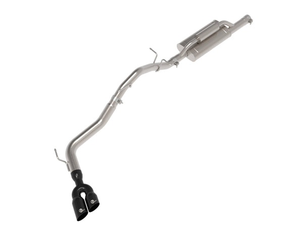 aFe 2024+ Ford Ranger L4-2.3L (t) Vulcan Series 2.5in to 3in Cat-Back Exhaust w/ Black Tip - Bull Strap