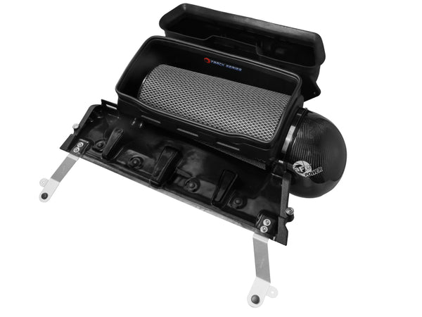 aFe 21-23 RAM 1500 TRX Track Series Carbon Fiber Cold Air Intake System w/ Pro 5R Filter - Bull Strap