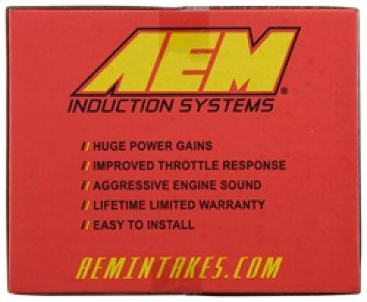 AEM 03-05 Honda Accord V6 Silver V2 Intake - Bull Strap