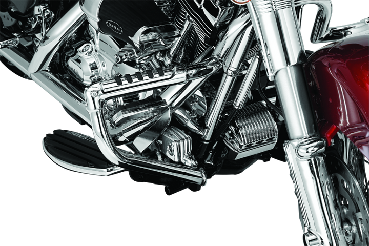 Kuryakyn Rear Master Cylinder Cover 08-Up Touring Models Chrome - Bull Strap