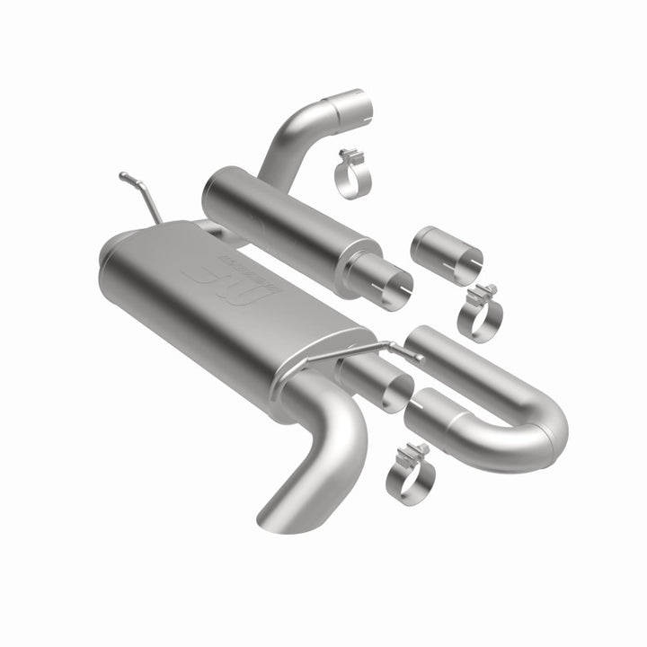 MagnaFlow 18-23 Jeep Wrangler JL 2.0L/3.6L Overland Series Axle-Back Exhaust - Bull Strap