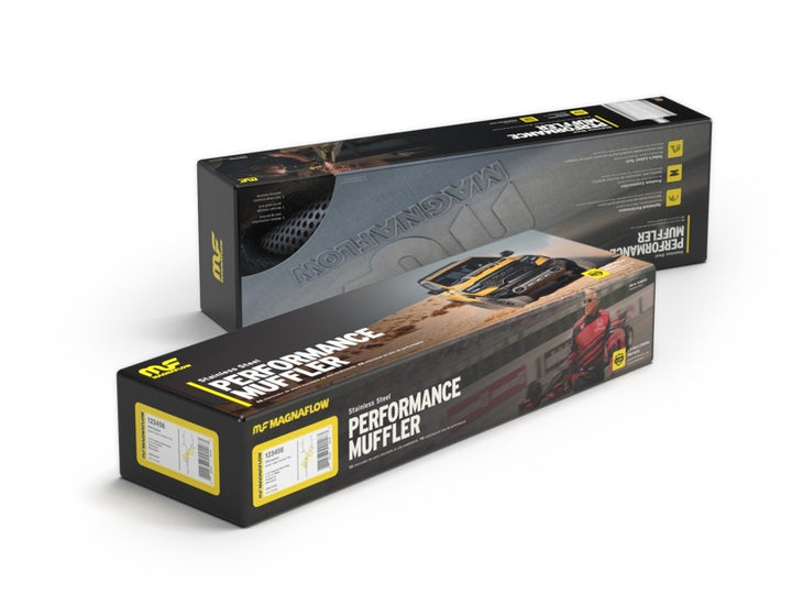 MagnaFlow Muffler Mag SS 14X4X9 2.5 D/D - Bull Strap
