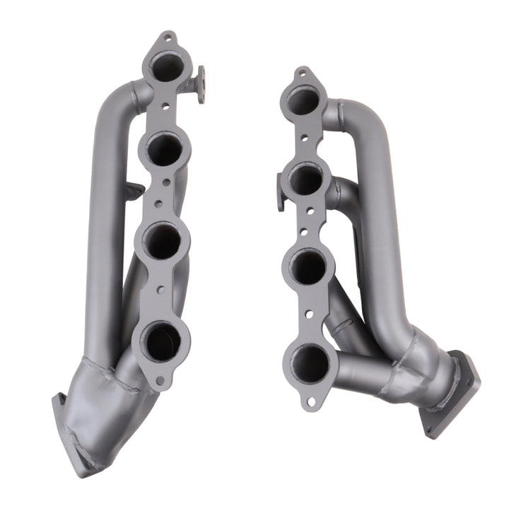 BBK 99-04 GM Truck SUV 4.8 5.3 Shorty Tuned Length Exhaust Headers - 1-3/4 Titanium Ceramic - Bull Strap