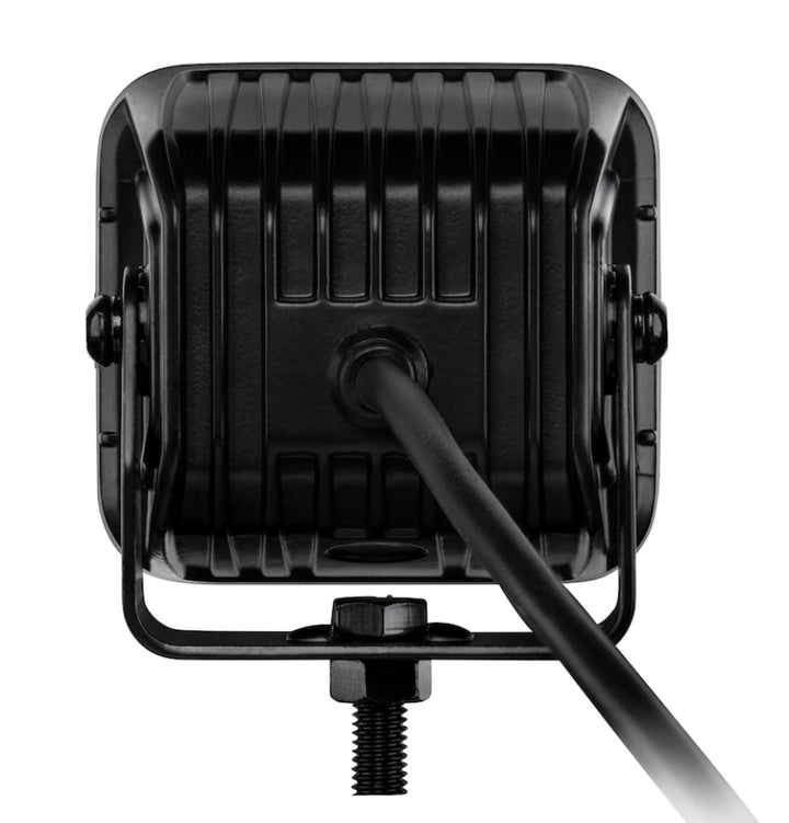 Hella Universal Black Magic 3.2in L.E.D. Cube Kit - Flood Beam - Bull Strap