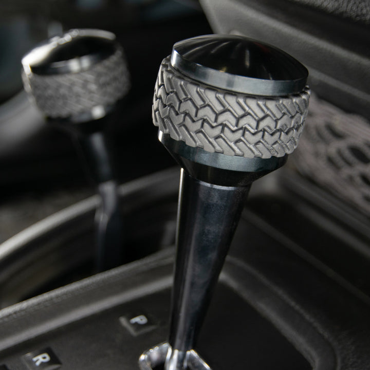 DV8 Offroad 2011-2018 Jeep JK Shift Knob Automatic Black - Bull Strap