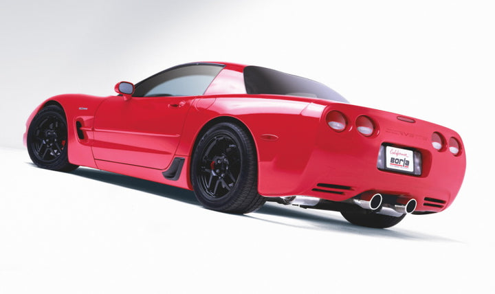 Borla 97-04 Chevrolet Corvette 5.7L 8cyl RWD Very Aggressive Catback Exhaust - Off-Road/Racing - Bull Strap