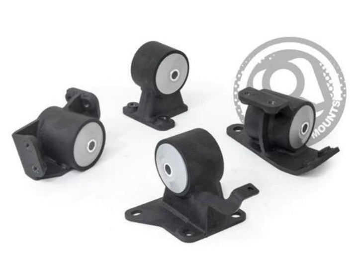 Innovative 90-99 Toyota MR2 5S/3S Black Steel Mounts 75A Bushings - Bull Strap