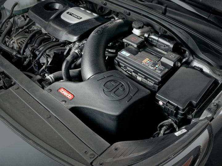 aFe Takeda Momentum Cold Air Intake System w/ Pro DRY S Media Hyundai Elantra Sport 17-20 L4-1.6T - Bull Strap