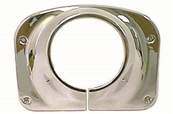 Rugged Ridge Steering Column Cover Chrome 76-86 Jeep CJ - Bull Strap