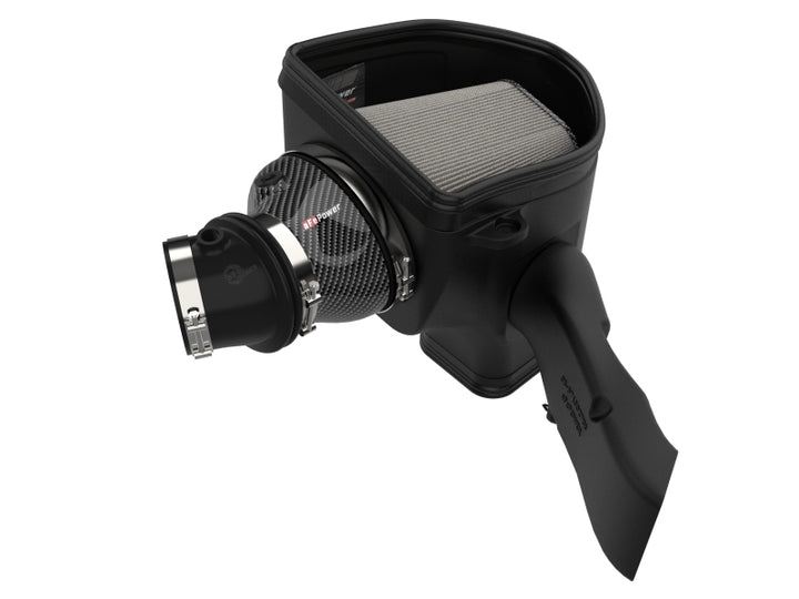 aFe Dodge Charger SRT Hellcat Redeye 21-23 V8-6.2L Track Series Stage-2 Carbon Fiber Intake System - Bull Strap