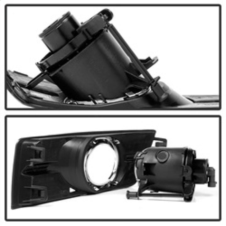 Spyder Cadillac SRX 2010-2015 OEM Style Fog Lights W/Universal Switch Clear FL-CASRX10-C - Bull Strap