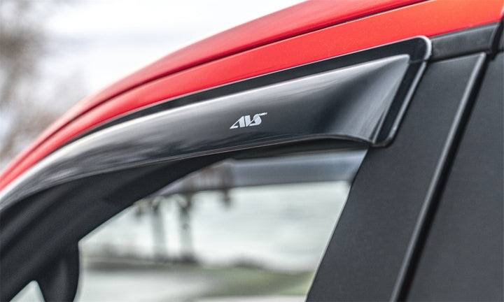 AVS 88-99 Chevy CK Ext. Cab Ventvisor Outside Mount Window Deflectors 4pc - Smoke - Bull Strap