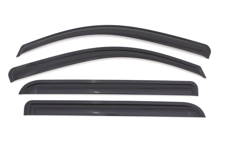 AVS 15-18 Chevy Silverado 2500 Crew Cab Ventvisor Outside Mount Window Deflectors 4pc - Smoke - Bull Strap