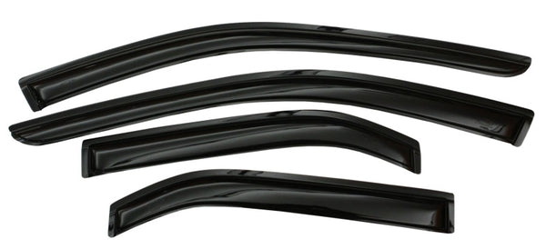 AVS 2022 Nissan Pathfinder Ventvisor Outside Mount Window Deflectors 4pc - Smoke - Bull Strap