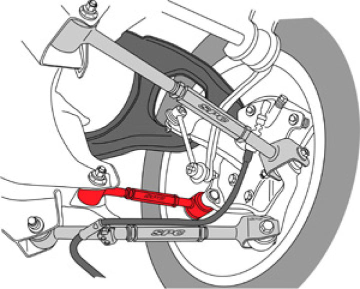 SPC Performance 08-10 Honda Accord/09-10 Acura TSX/TL Rear Adjustable Toe Arm - Bull Strap