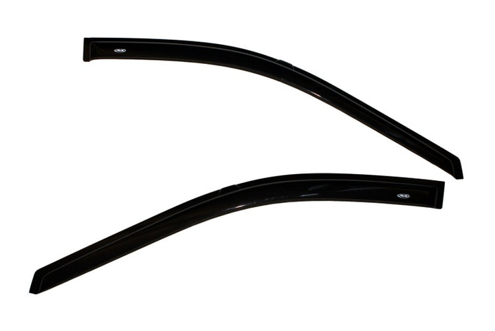 AVS 14-18 Chevy Silverado 1500 Standard Cab Ventvisor Outside Mount Window Deflectors 2pc - Smoke - Bull Strap