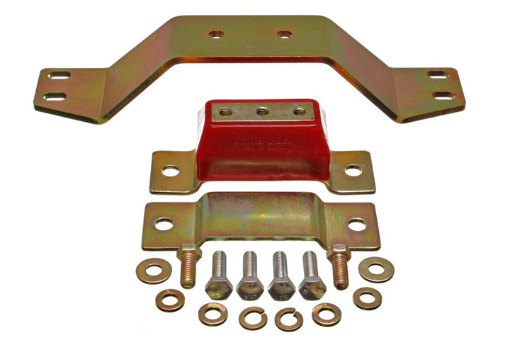Energy Suspension 99-04 Ford Mustang 4.6L V8 Red Transmission Mounts - Bull Strap