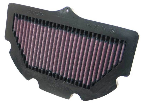 K&N 06-09 Suzuki GSXR600/750 Replacement Air Filter - Bull Strap