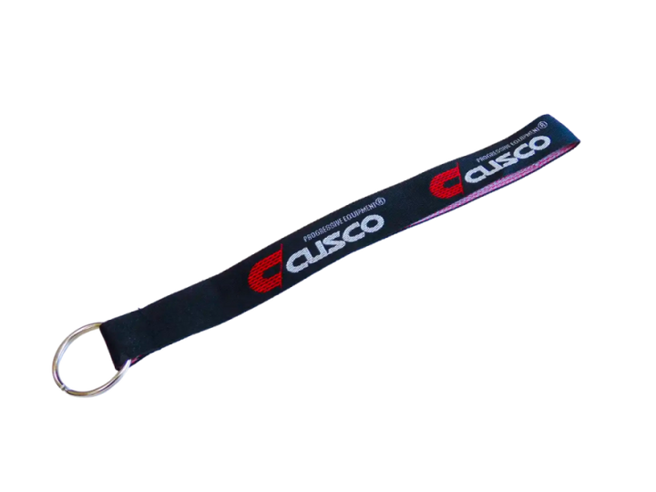 Cusco Keychain with Ring - Black Strap with Cusco Logo - Bull Strap