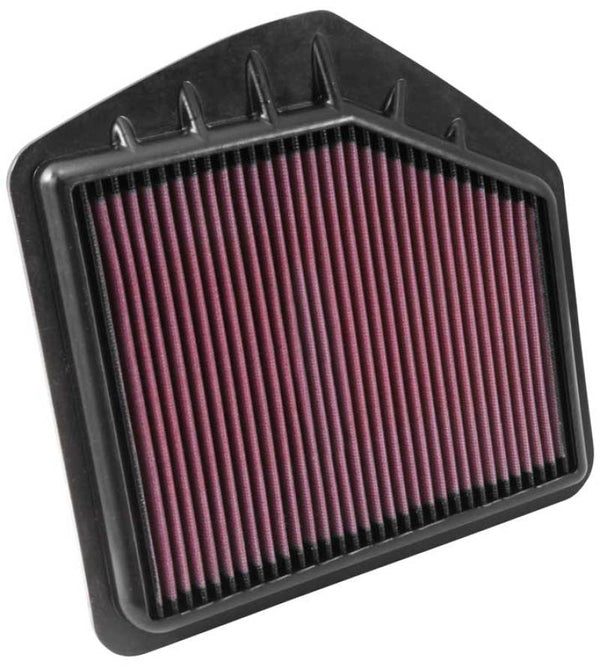 K&N Replacement Panel Air Filter for 2015 Hyundai Genesis Sedan 5.0L V8 (Left) - Bull Strap