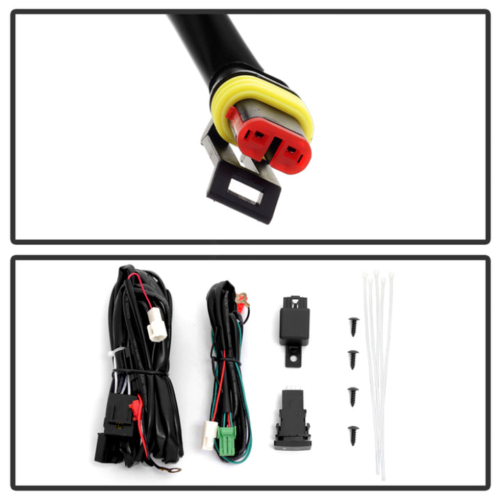 Spyder Toyota Tundra 2014-2016 Daytime DRL LED Running Fog Lights w/Switch Clear FL-DRL-TTU14-C - Bull Strap