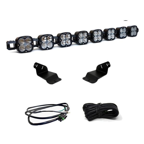 Baja Designs 2021+ Ford Bronco Roof Light Bar Kit 8 XL Linkable w/Upfitter - Bull Strap