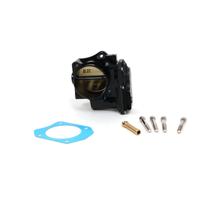 BLOX Racing 06-11 Honda Civic Si DBW 72mm Billet Throttle Body - Black - Bull Strap