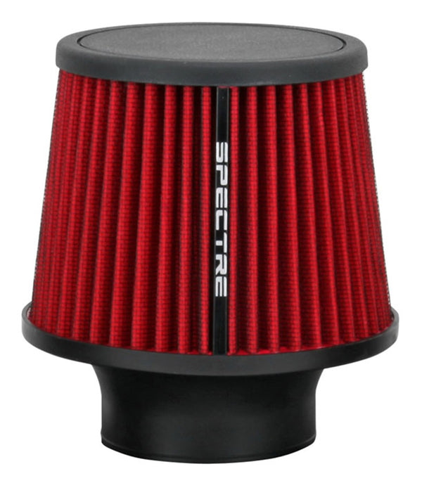 Spectre Conical Air Filter / Round Tapered 3in. - Red - Bull Strap