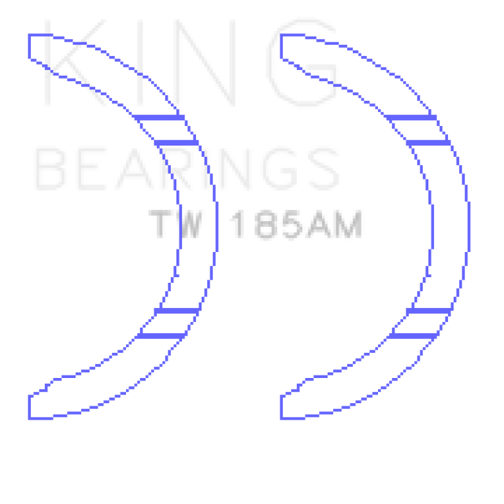 King Engine Bearings Toyota 1ZZ-FE Thrust Washer Set - Bull Strap