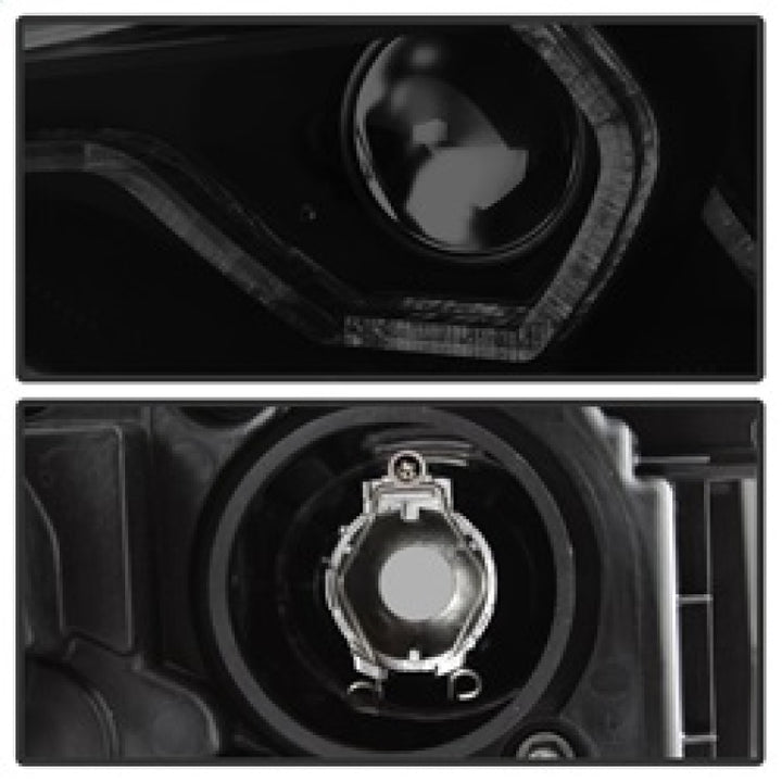 Spyder 12-14 BMW F30 3 Series 4DR Projector Headlights - LED DRL - Blk Smoke PRO-YD-BMWF3012-DRL-BSM - Bull Strap