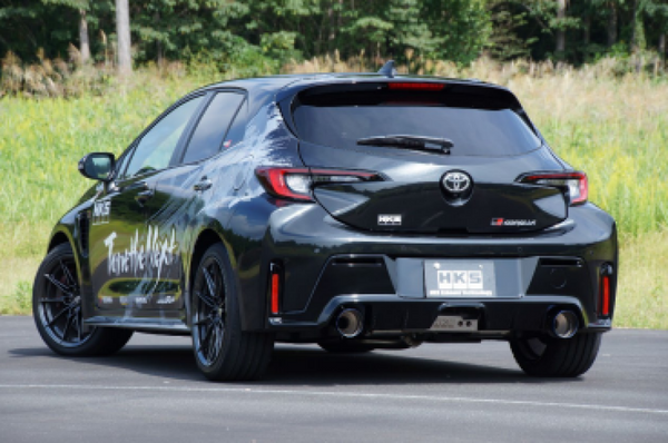 HKS Toyota GR Corolla LEGAMAX Sports Exhaust (Use w/ PN G89580-T76010-00) - Bull Strap