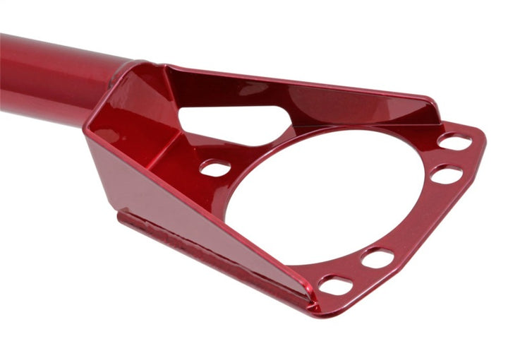 AEM 07-13 Mini Cooper S 1.6L  L4 Strut Bar - Red - Bull Strap