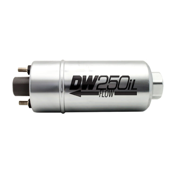 DeatschWerks 250LPH In-Line External Fuel Pump (No Bracket) - Bull Strap