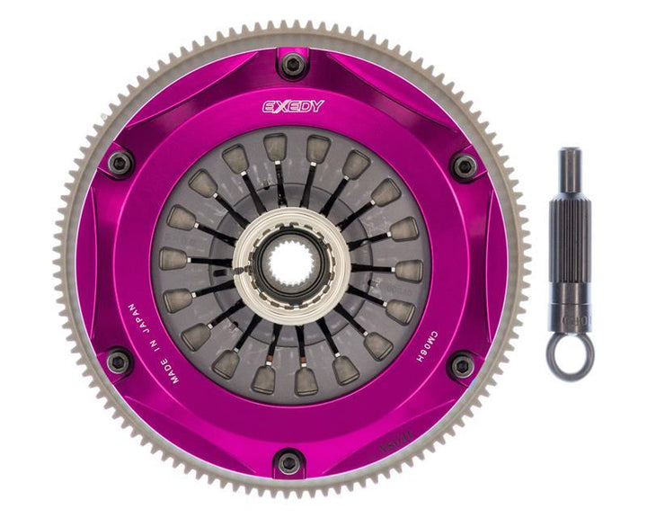 Exedy 2008-2015 Mitsubishi Lancer Evolution GSR L4 Hyper Twin Cerametallic Clutch Sprung - Bull Strap