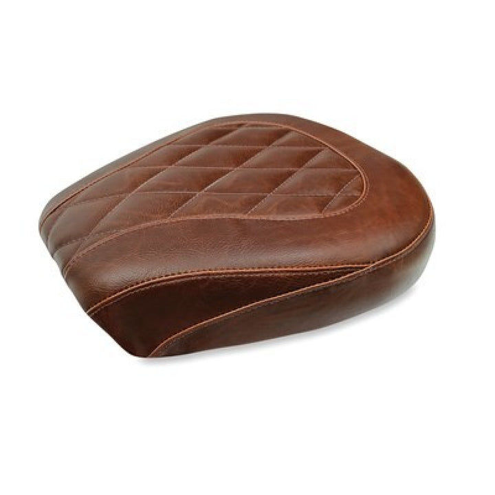 Mustang 97-07 Harley Rd King,06-07 Str Glide,00-05 Eagle Wide Tripper Solo Seat - Brown - Bull Strap