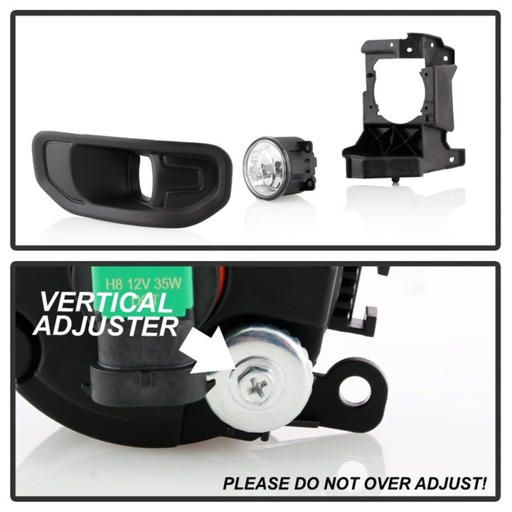 Spyder 19-20 Dodge Ram 1500 OEM Style Fog Lights w/Universal Switch- Clear (FL-DR19-C) - Bull Strap