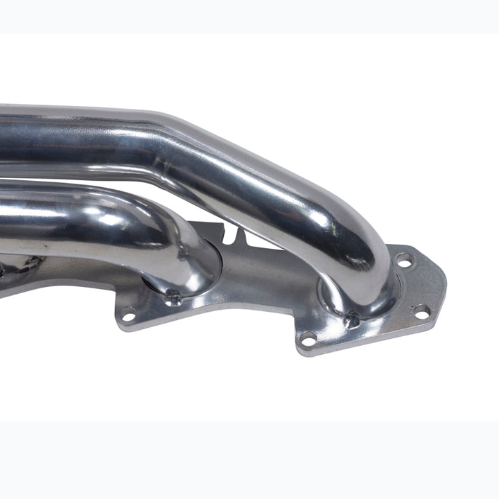 BBK 09-20 Dodge Challenger Hemi 5.7L Shorty Tuned Length Exhaust Headers - 1-3/4in Silver Ceramic - Bull Strap