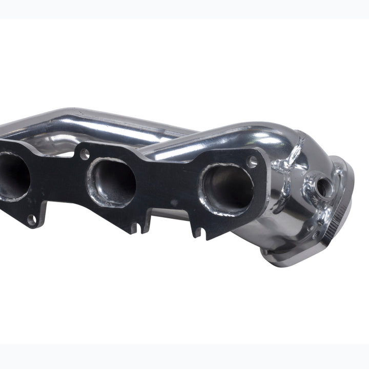 BBK 09-20 Dodge Challenger Hemi 5.7L Shorty Tuned Length Exhaust Headers - 1-3/4in Silver Ceramic - Bull Strap