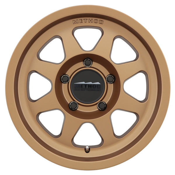 Method MR701 15x7 +15mm Offset 5x100 56.1mm CB Method Bronze Wheel - Bull Strap
