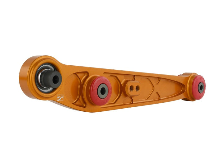Skunk2 Honda/Acura EG/DC Alpha Series Rear Lower Control Arm Set - Gold - Bull Strap